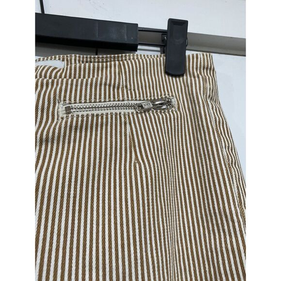 Urban Outfitters BDG Jeans Women Sz 28 Kick Flare High Rise Striped Denim Flower - Picture 6 of 11